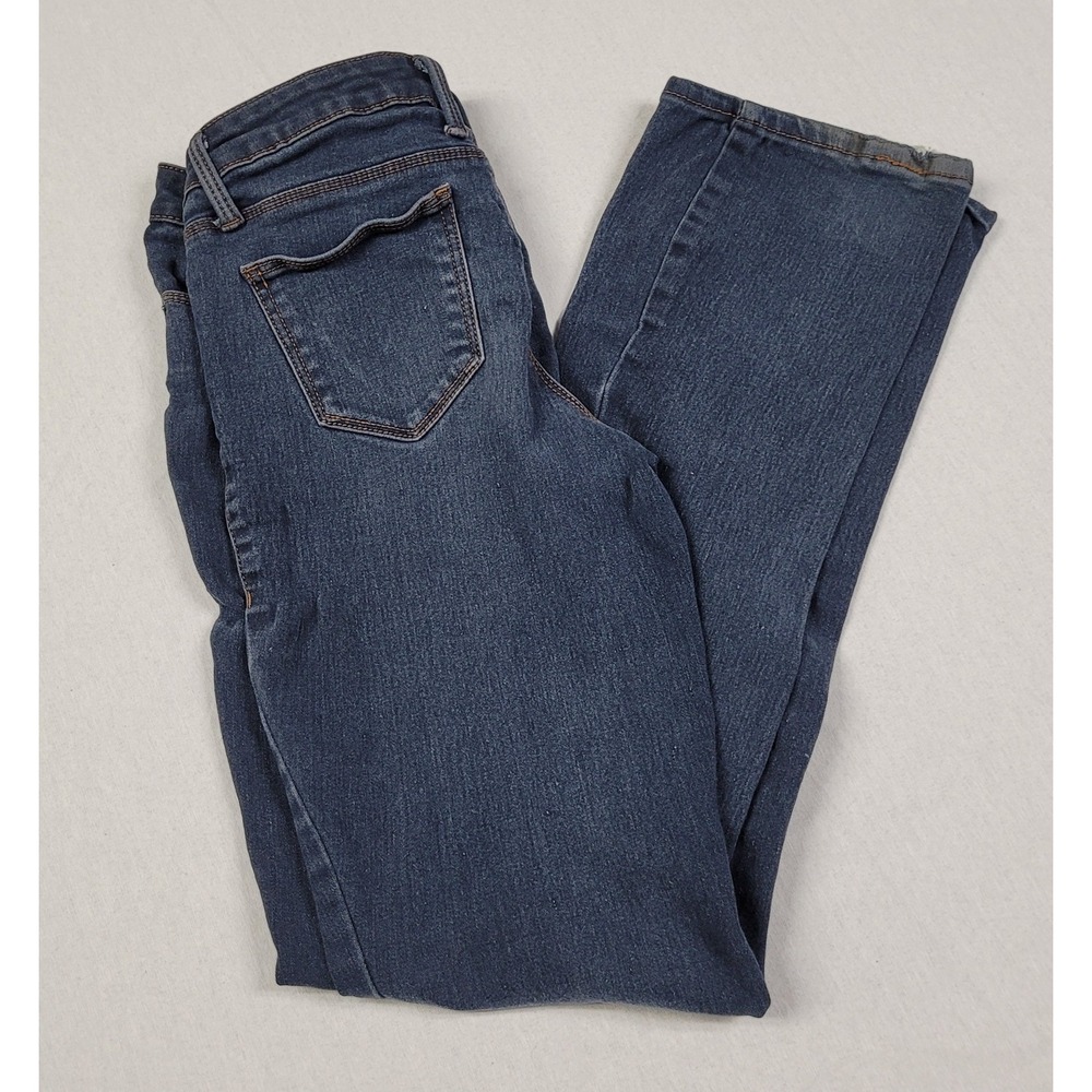 No Boundaries Bootcut Jeans Juniors Size 9 Medium Dark Wash Denim Blue Stretch